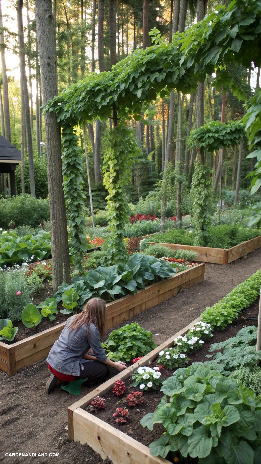 Руки в рукавичках під час посадки саджанця